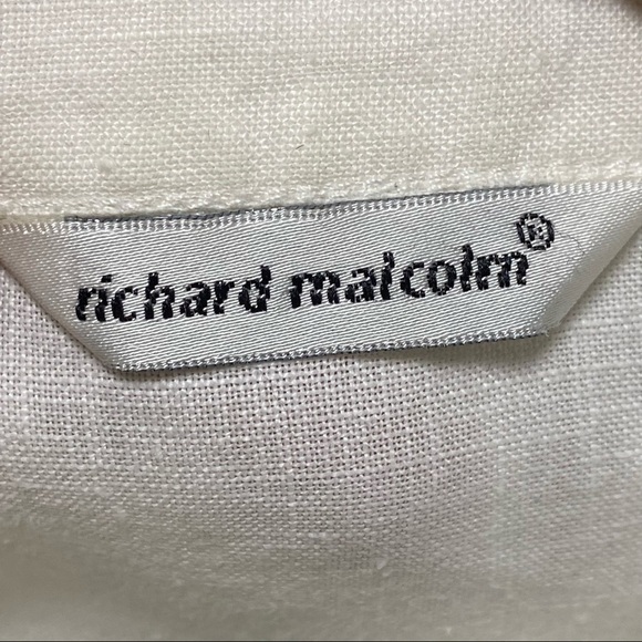 Richard Malcolm Shirt Women’s Size Small White Irish Linen button up Shirt - Picture 9 of 12